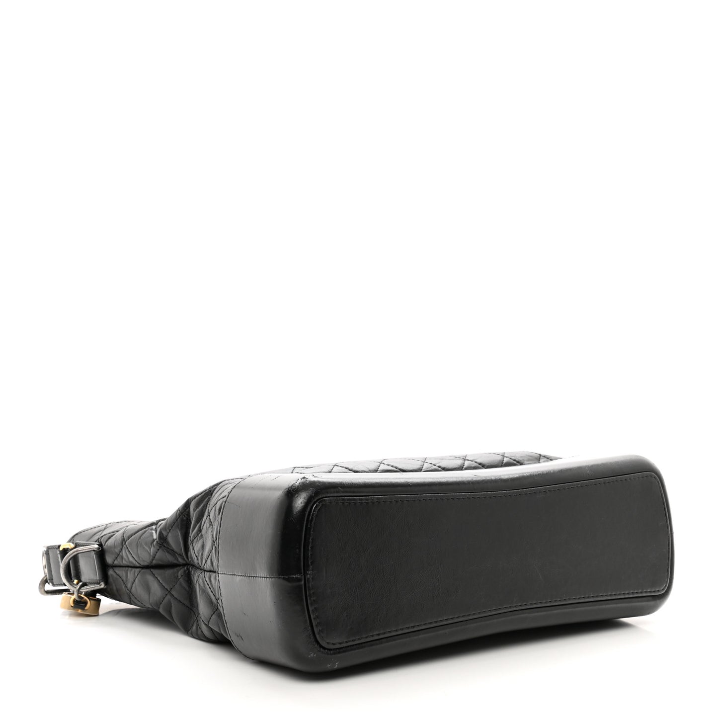 Calfskin Quilted Large Gabrielle Shopping Tote Black