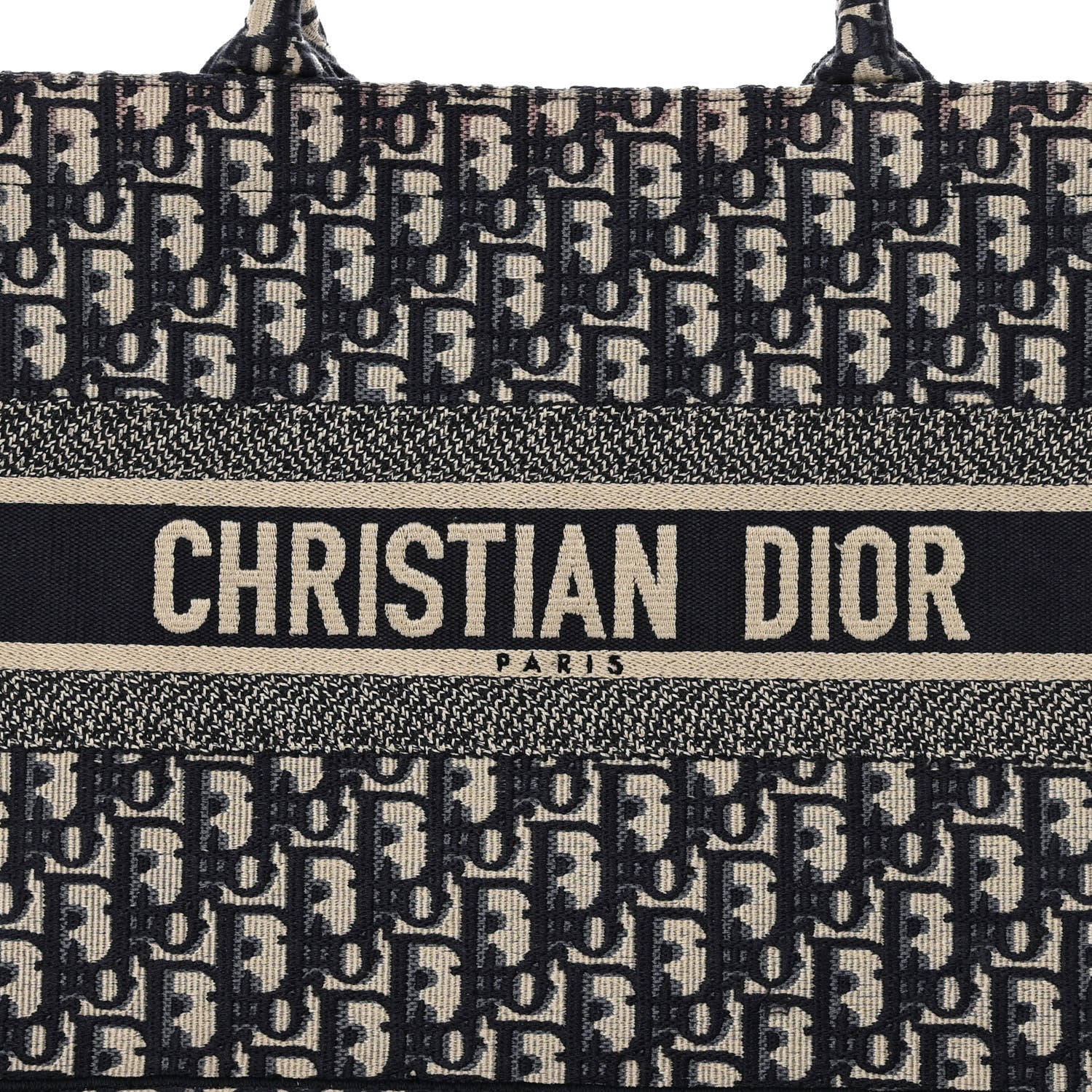 Christian Dior Oblique Medium Book Tote Blue Multicolor 7 of 12