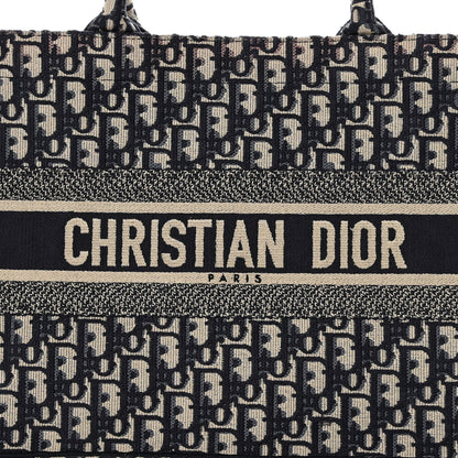 Christian Dior Oblique Medium Book Tote Blue Multicolor 7 of 12
