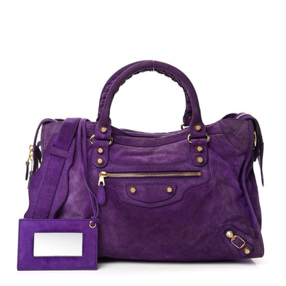 Balenciaga Baby Daim Suede Giant 12 Gold Hardware City Ultraviolet 1 of 15