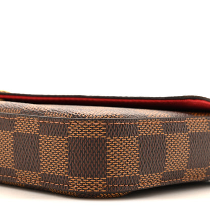 Louis Vuitton Damier Ebene Pochette Felicie Chain Wallet 11 of 14