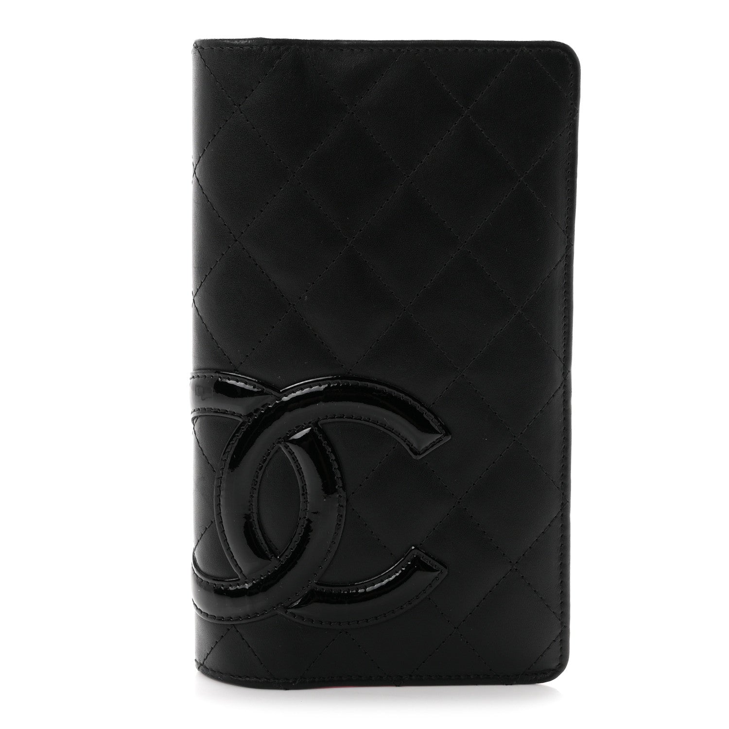 Chanel Calfskin Quilted Cambon Yen Wallet Black 1 of 8