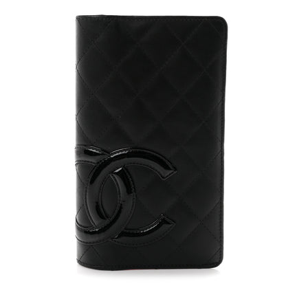 Chanel Calfskin Quilted Cambon Yen Wallet Black 1 of 8