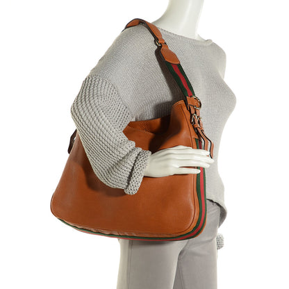 Gucci Pebbled Calfskin Medium Heritage Shoulder Bag Light Tobacco 11 of 18