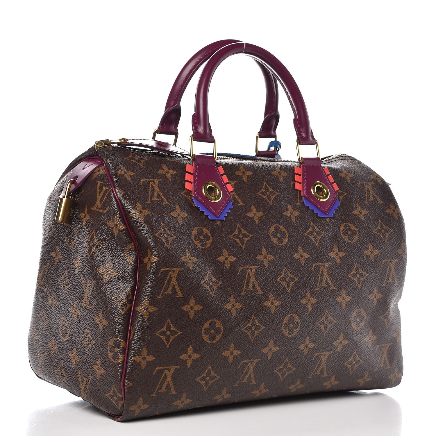 Louis Vuitton Monogram Totem Speedy 30 Magenta 3 of 8