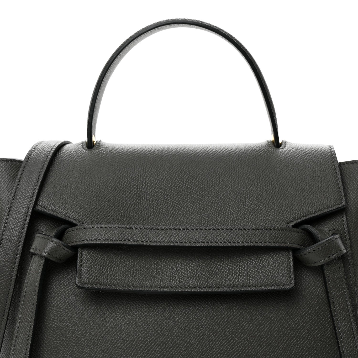 Celine Grained Calfskin Micro Belt Bag Grey 9 of 11