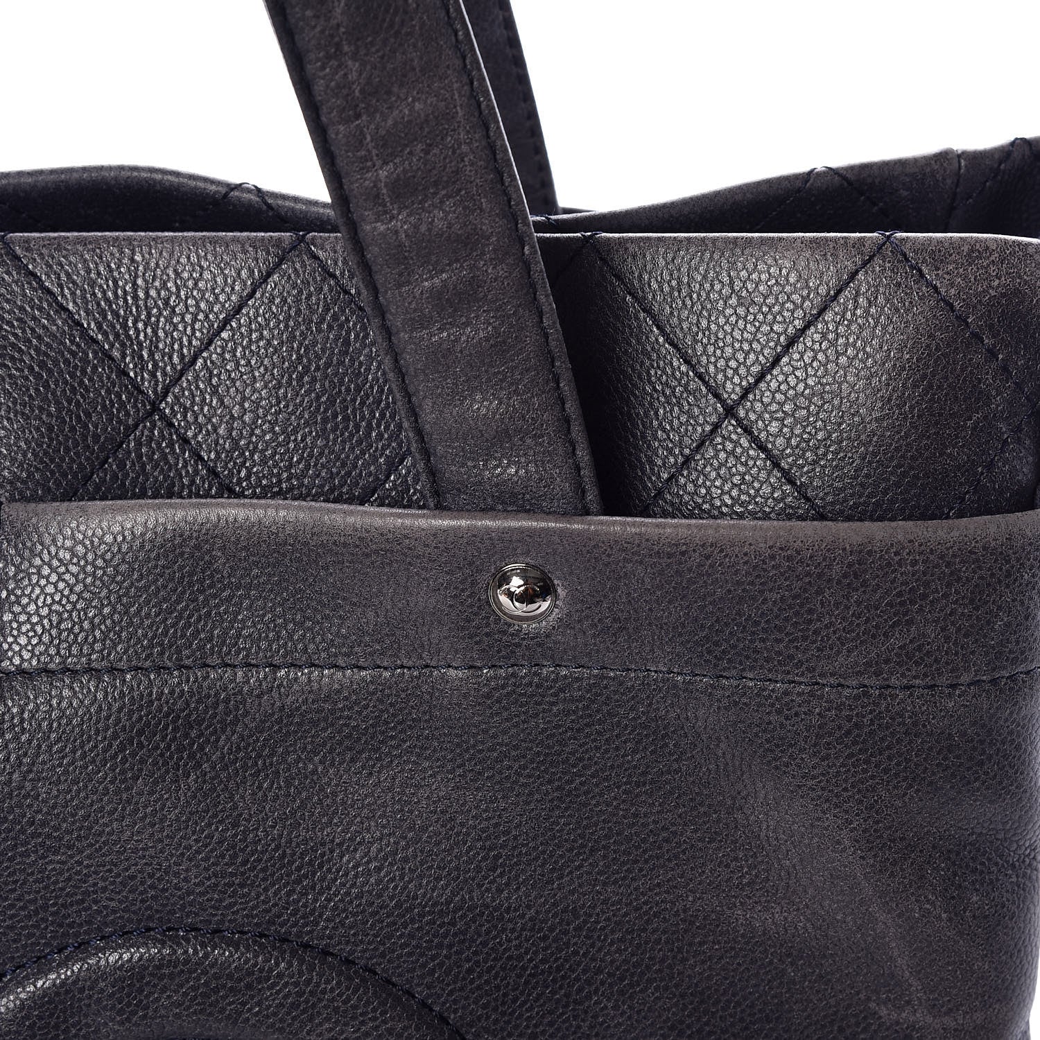 Chanel Caviar Executive Cerf Shopper Tote Navy 9 of 20