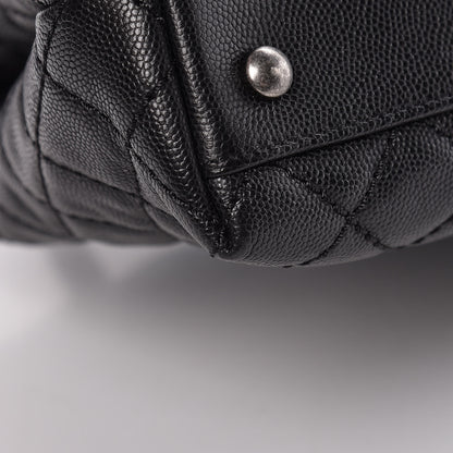 Chanel Caviar Quilted Medium Coco Handle Flap Black 12 of 13