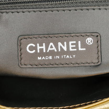 Chanel Metallic Crackled Calfskin Medium CC Mix Flap Gold 6 of 7