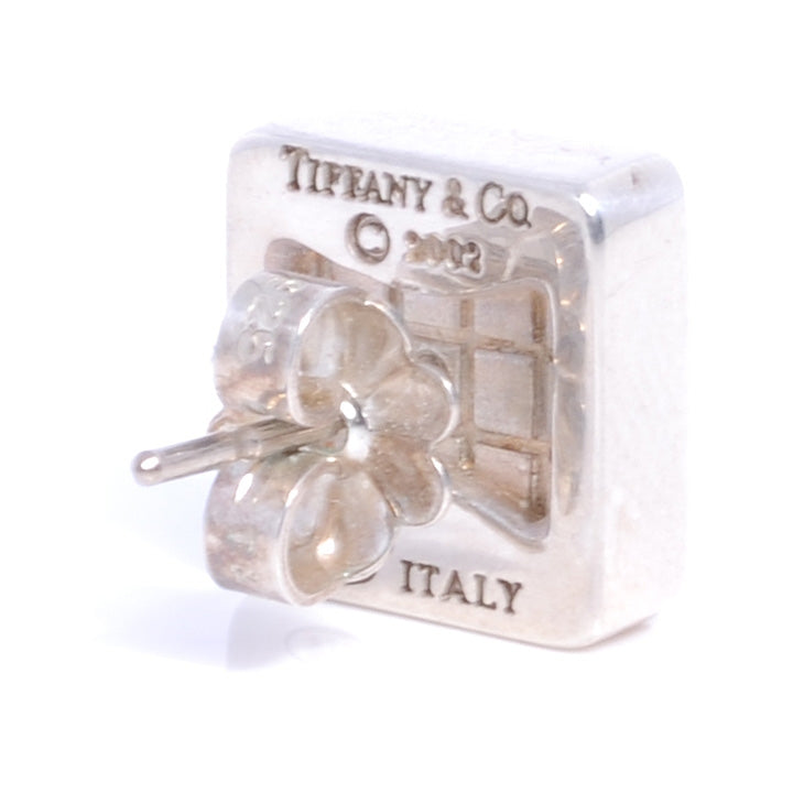 Tiffany Sterling Silver Tile Earrings 6 of 7