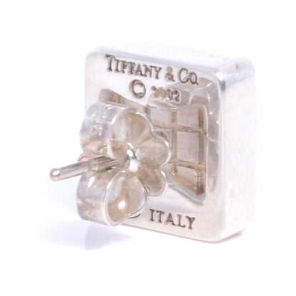 Tiffany Sterling Silver Tile Earrings 6 of 7