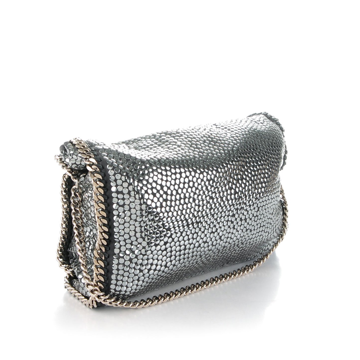 Studded Eco Suede Falabella Tote Black