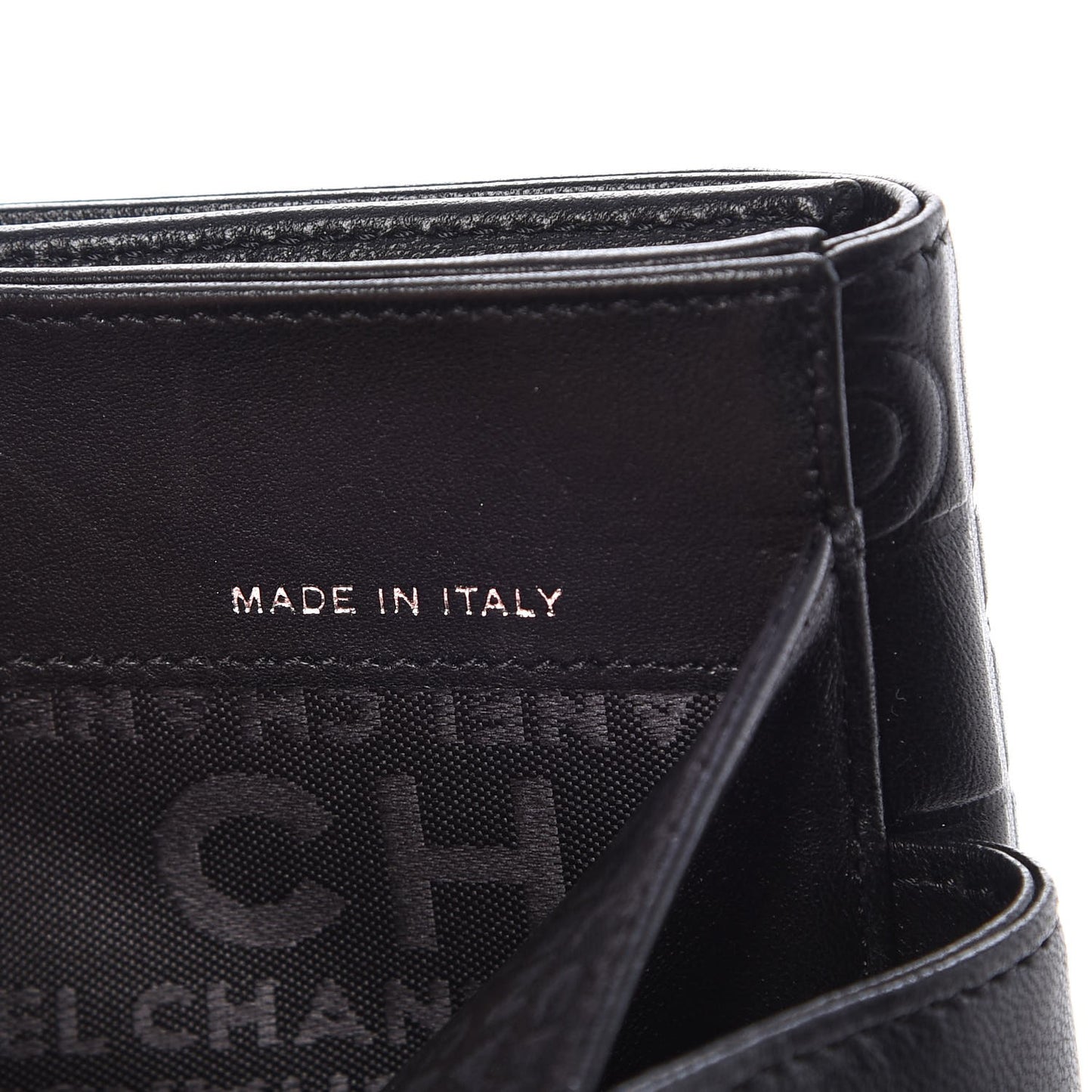 Lambskin Precious Symbols French Wallet Black