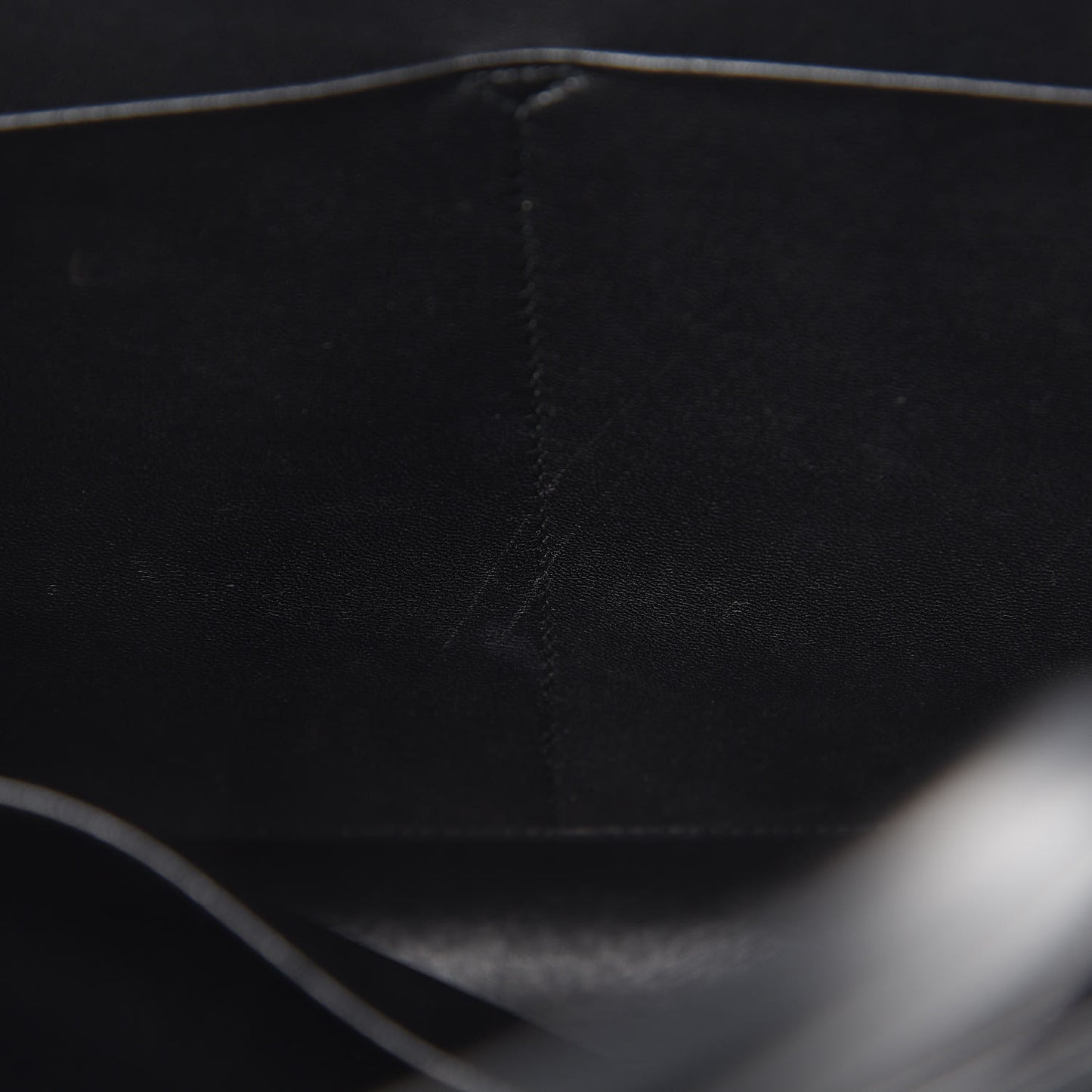 Grained Calfskin Large Diorever Flap Black