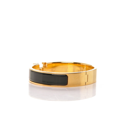Hermes Enamel Narrow Clic Clac H Bracelet PM Black 3 of 5