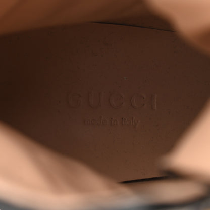 Gucci Tweed GG Monogram Lace Up Combat Ankle Boots 36 Black 7 of 11