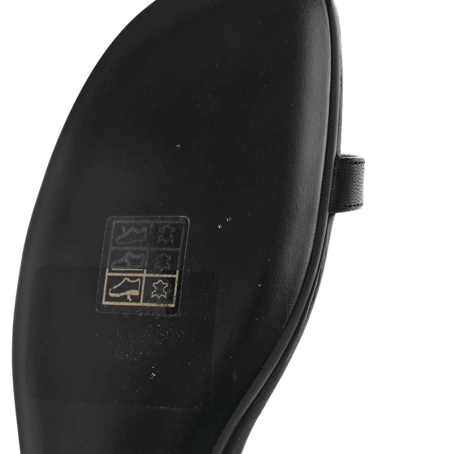 Hermes Calfskin Cristal Sandals 37.5 Black 15 of 17