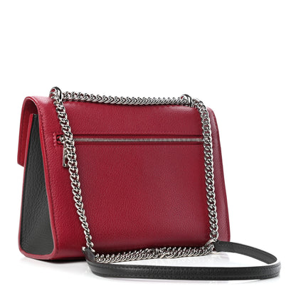 Louis Vuitton Soft Calfskin Mylockme Chain Bag BB Lie De Vin Etain Creme 2 of 4