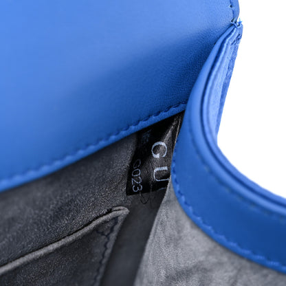 Gucci Satin Crystal Mini Sylvie Top Handle Bag Blue 7 of 15