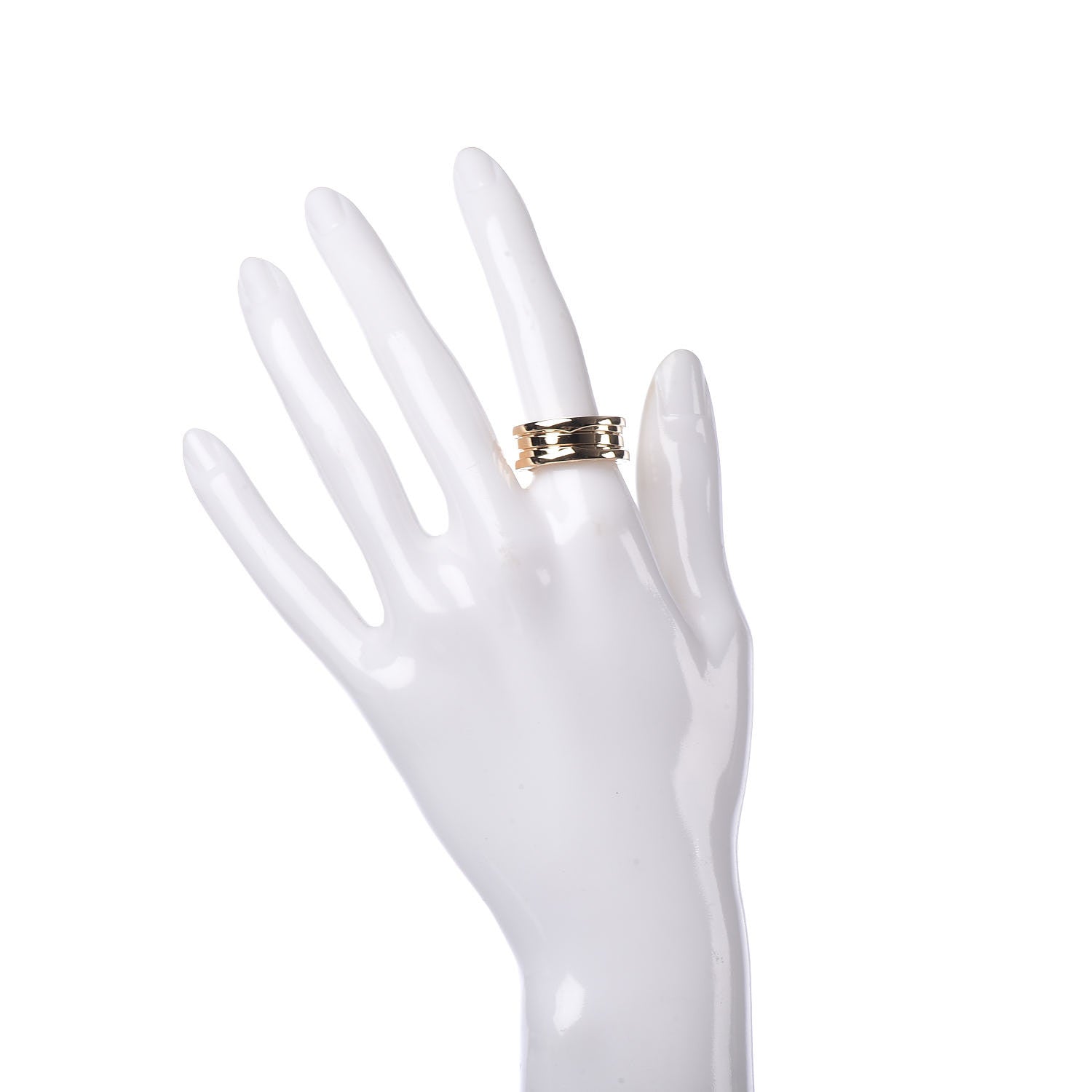 Bulgari 18K Yellow Gold B.Zero1 Three-Band Ring 55 7.25 2 of 5