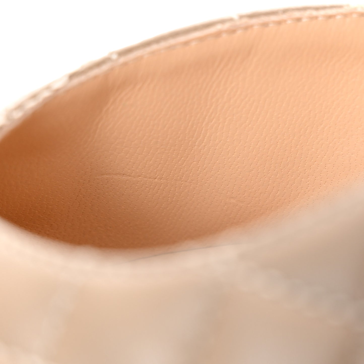 Lambskin Patent Calfskin Quilted Cap Toe CC Slingback Pumps 38 Beige Black