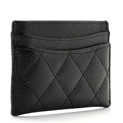 Chanel Caviar Quilted Card Holder Black 3 of 8