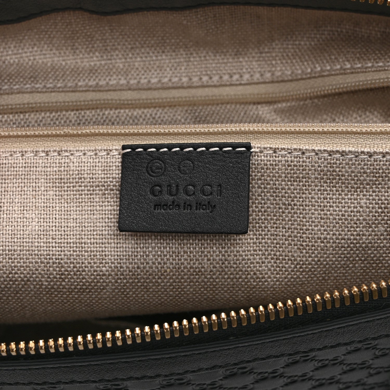 Gucci Soft Microguccissima Small Zippered Satchel Black 6 of 11