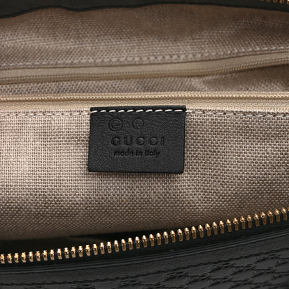 Gucci Soft Microguccissima Small Zippered Satchel Black 6 of 11