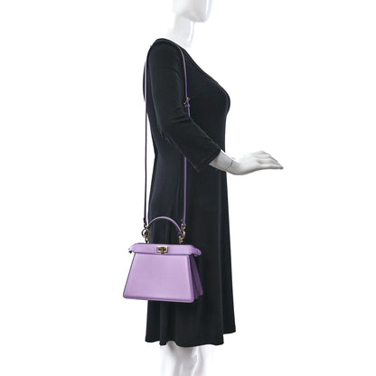Fendi Shiny Nappa Petite Peekaboo I SEE U Satchel Violetta 2 of 9