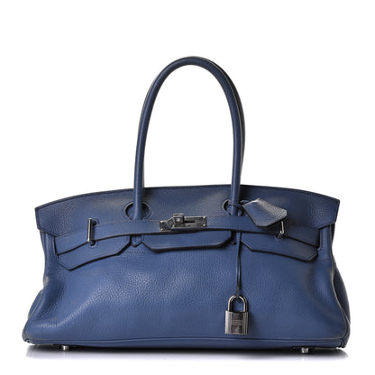 Hermes Taurillon Clemence JPG Birkin 42 Bleu Brighton 1 of 5