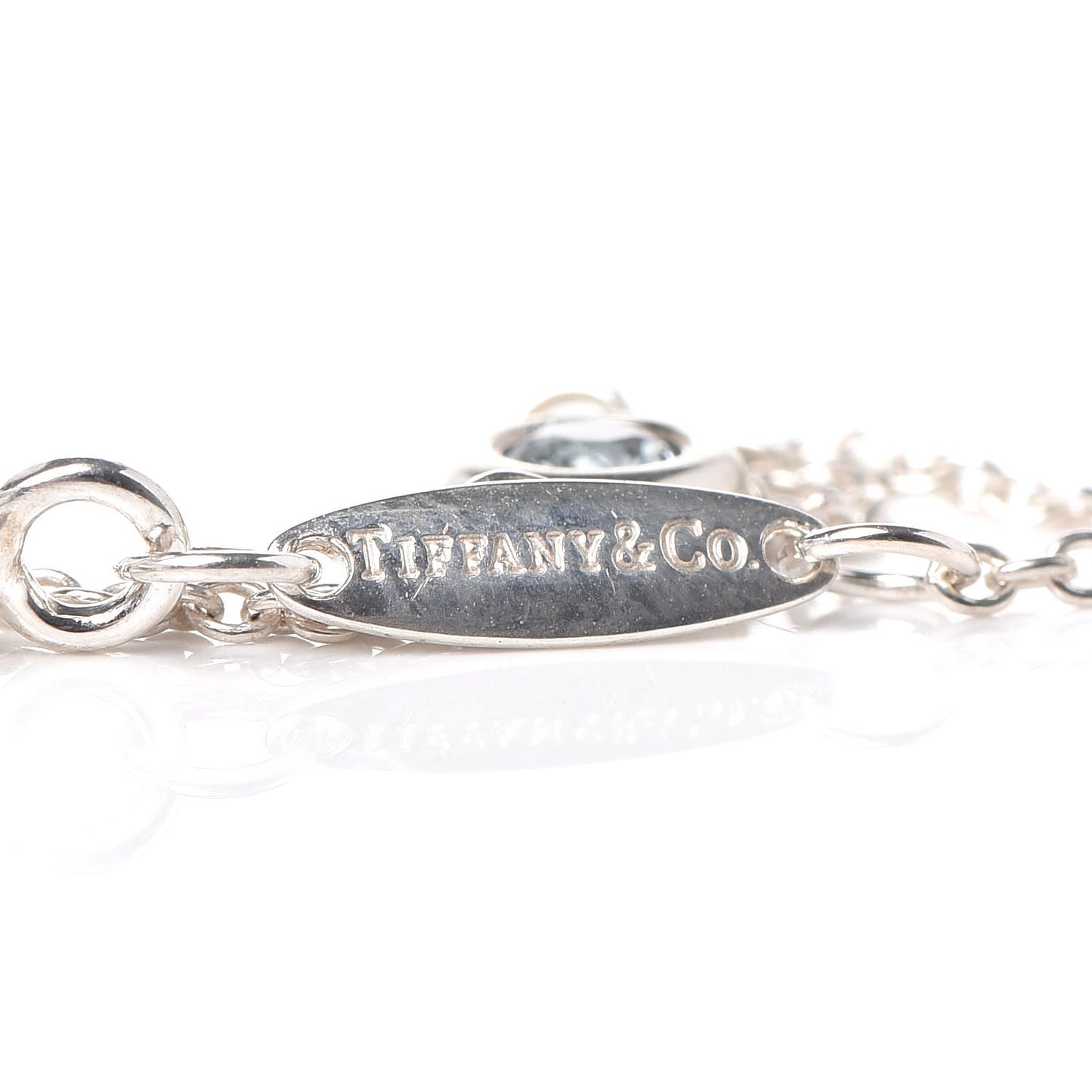 Sterling Silver Aquamarine Elsa Peretti Color By The Yard Bracelet
