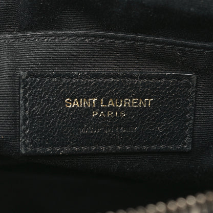 Saint Laurent Calfskin Matelasse Monogram Lou Camera Bag Black 6 of 13