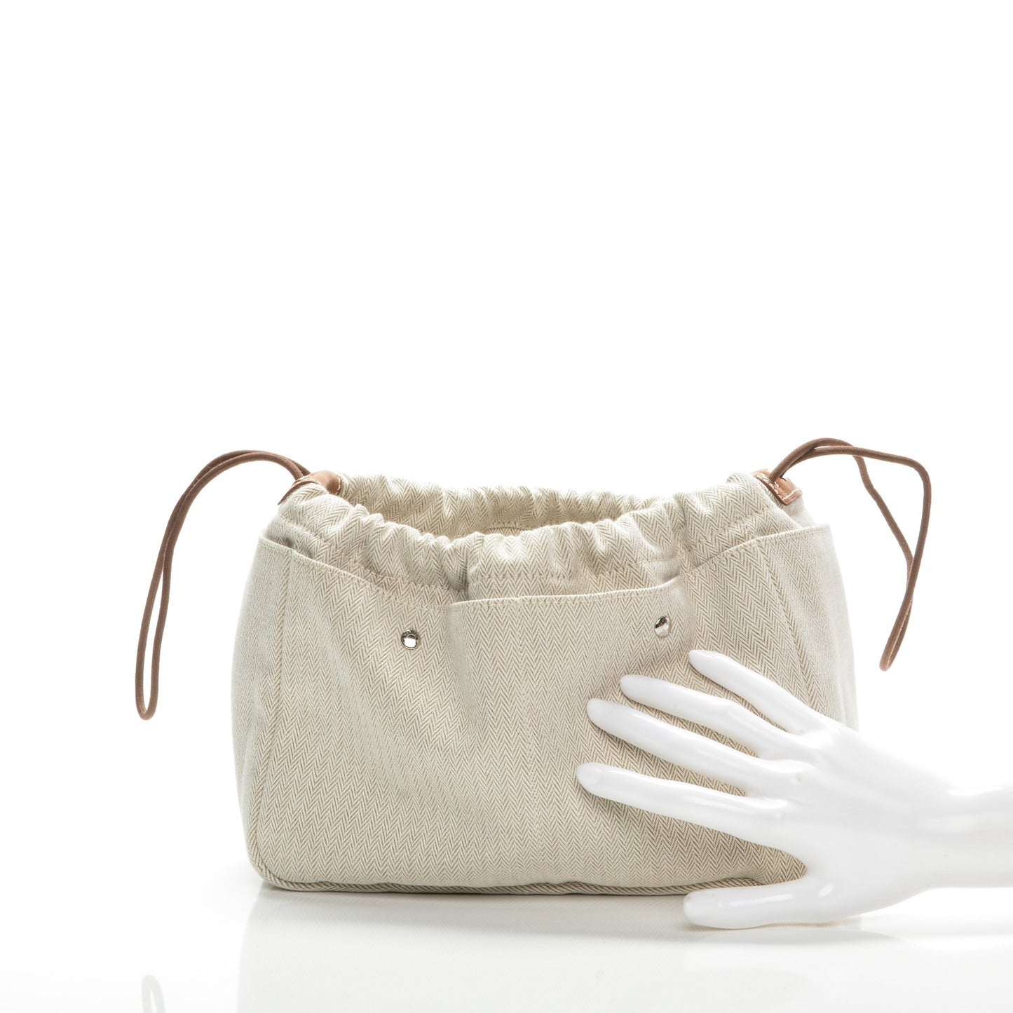 Canvas Barenia Fourbi 25 MM Pouch Naturel Fauve