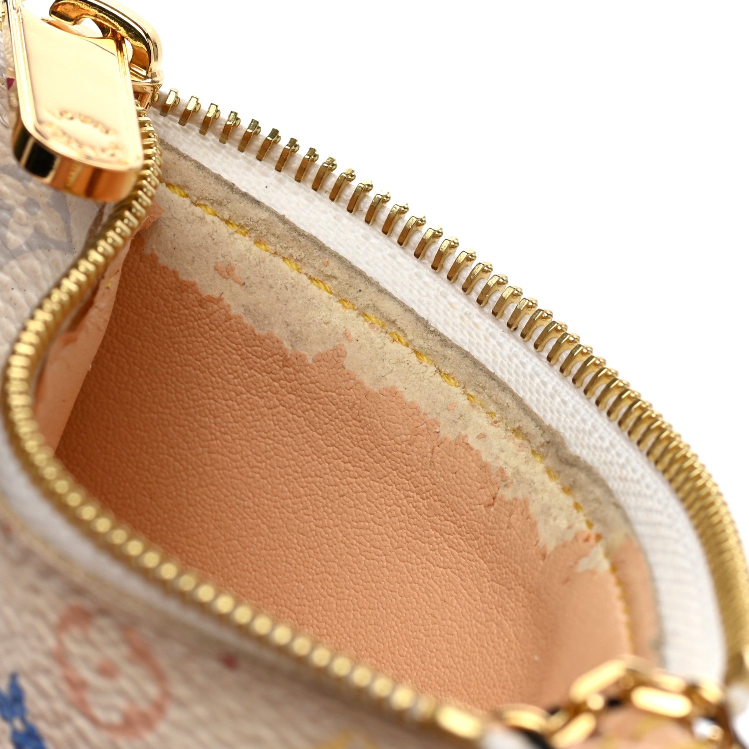 Louis Vuitton Monogram Multicolor Key Pouch White 7 of 7