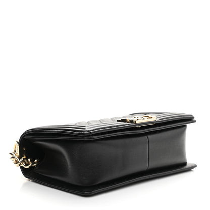 Chanel Lambskin Quilted Medium Boy Flap Black 4 of 9