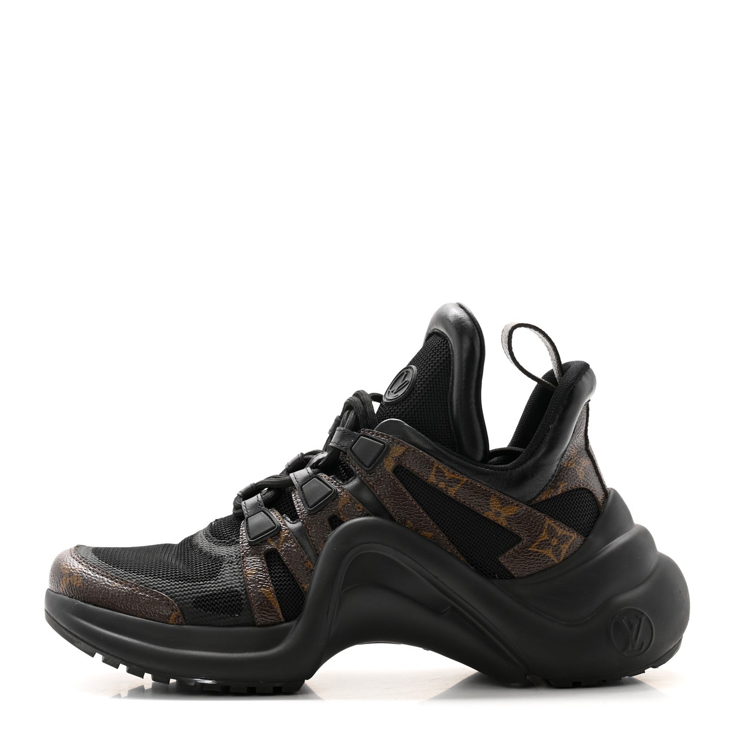 Calfskin Patent Monogram LV Archlight Sneakers 39 Black