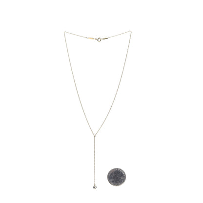 Tiffany 18K Yellow Gold Diamond .17ct Elsa Peretti Diamonds by the Yard Lariat Necklace 3 of 7