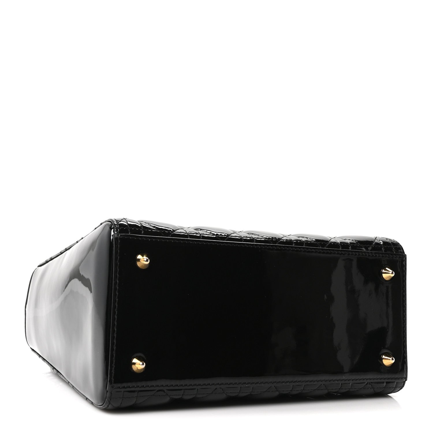 Christian Dior Patent Cannage Medium Lady Dior Black 4 of 10