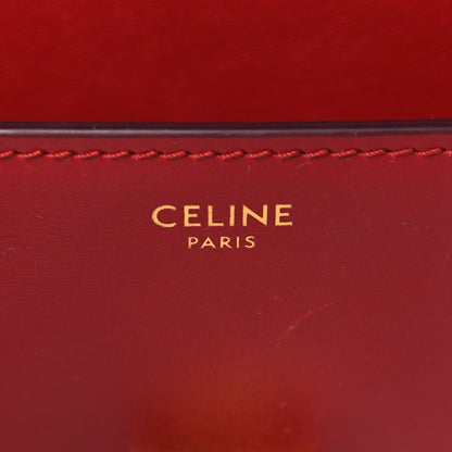 Celine Box Calfskin Teen Classic Box Flap Bag Red 5 of 11