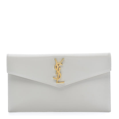 Saint Laurent Smooth Shiny Calfskin Uptown Pouch Crema Soft 1 of 10