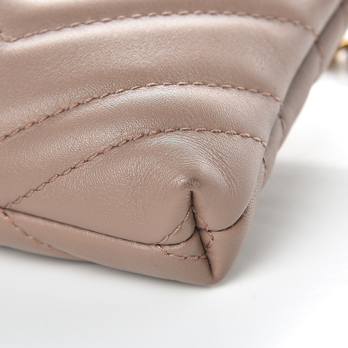 Calfskin Matelasse Mini GG Marmont Chain Bag Porcelain Rose