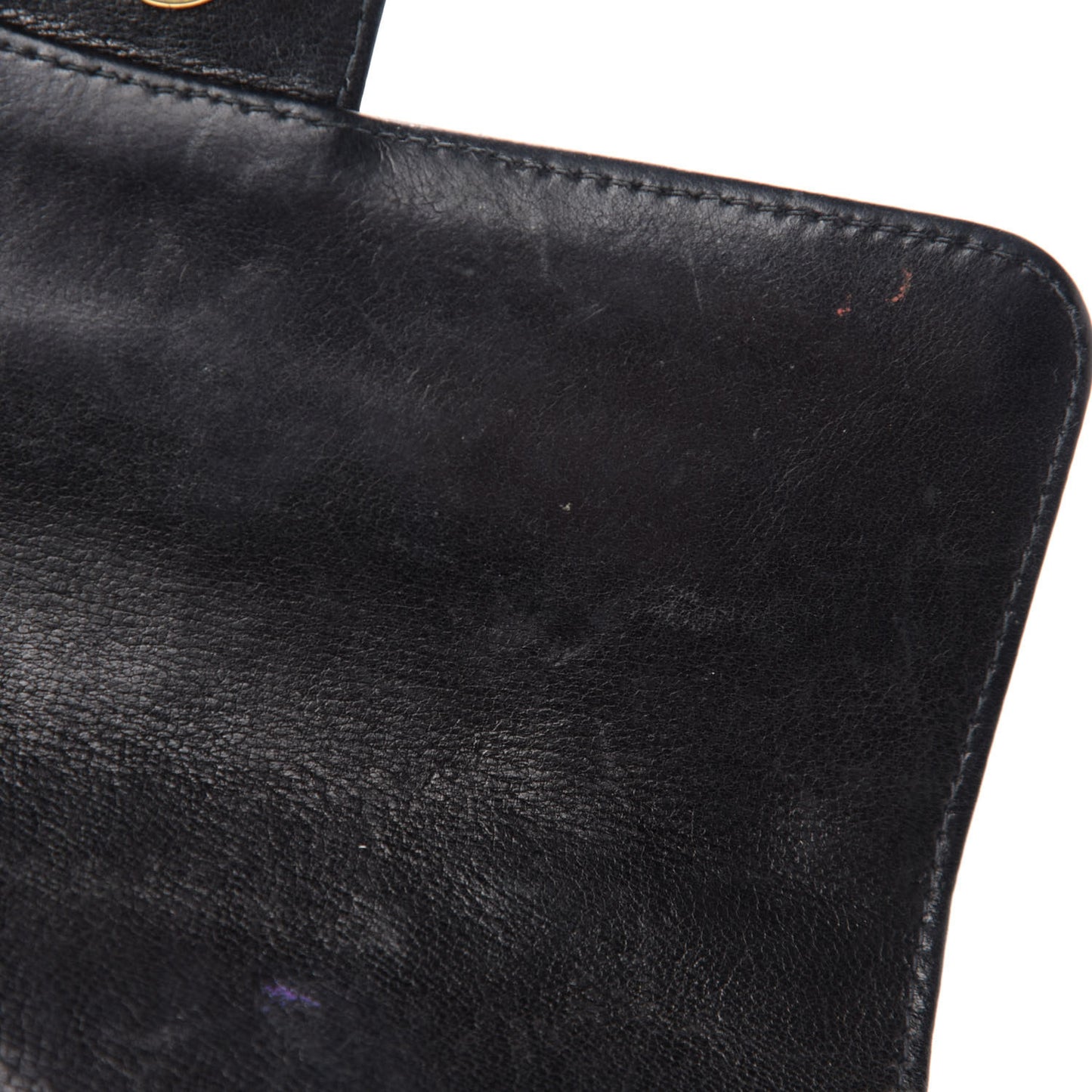 Lambskin Quilted Mini Chocolate Bar Camellia Flap Black