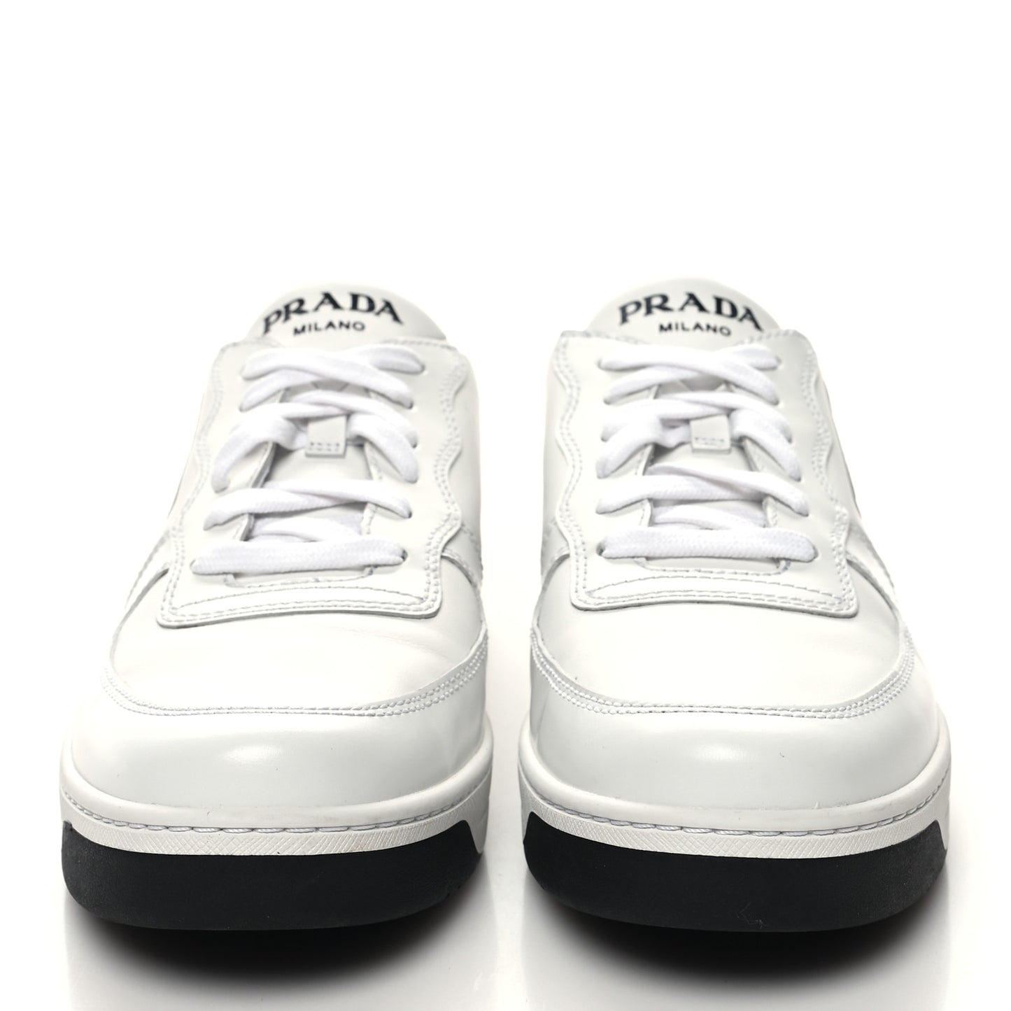 Spazzolato Rois Vitello Soft Triangle Logo Womens Low Top Sneakers 38.5 White