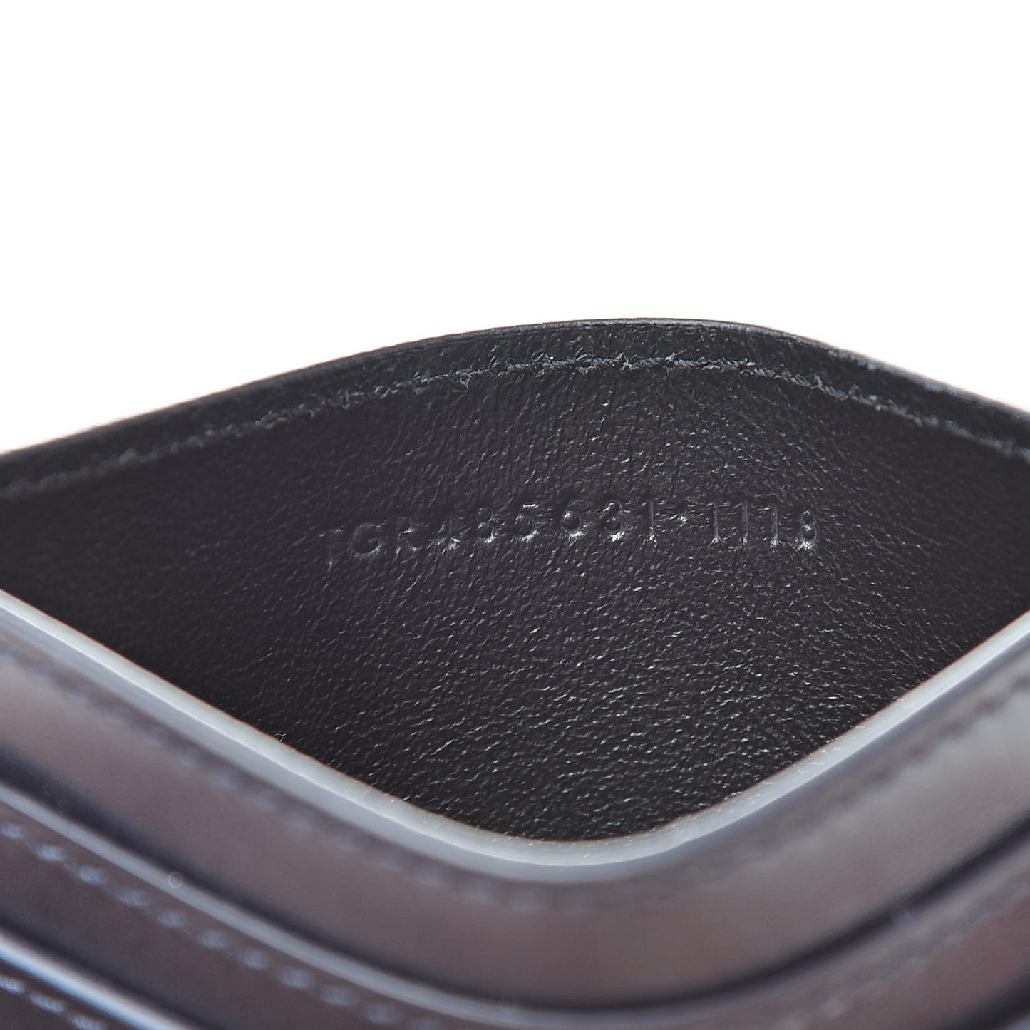 Calfskin Monogram Credit Card Case Dark Notte