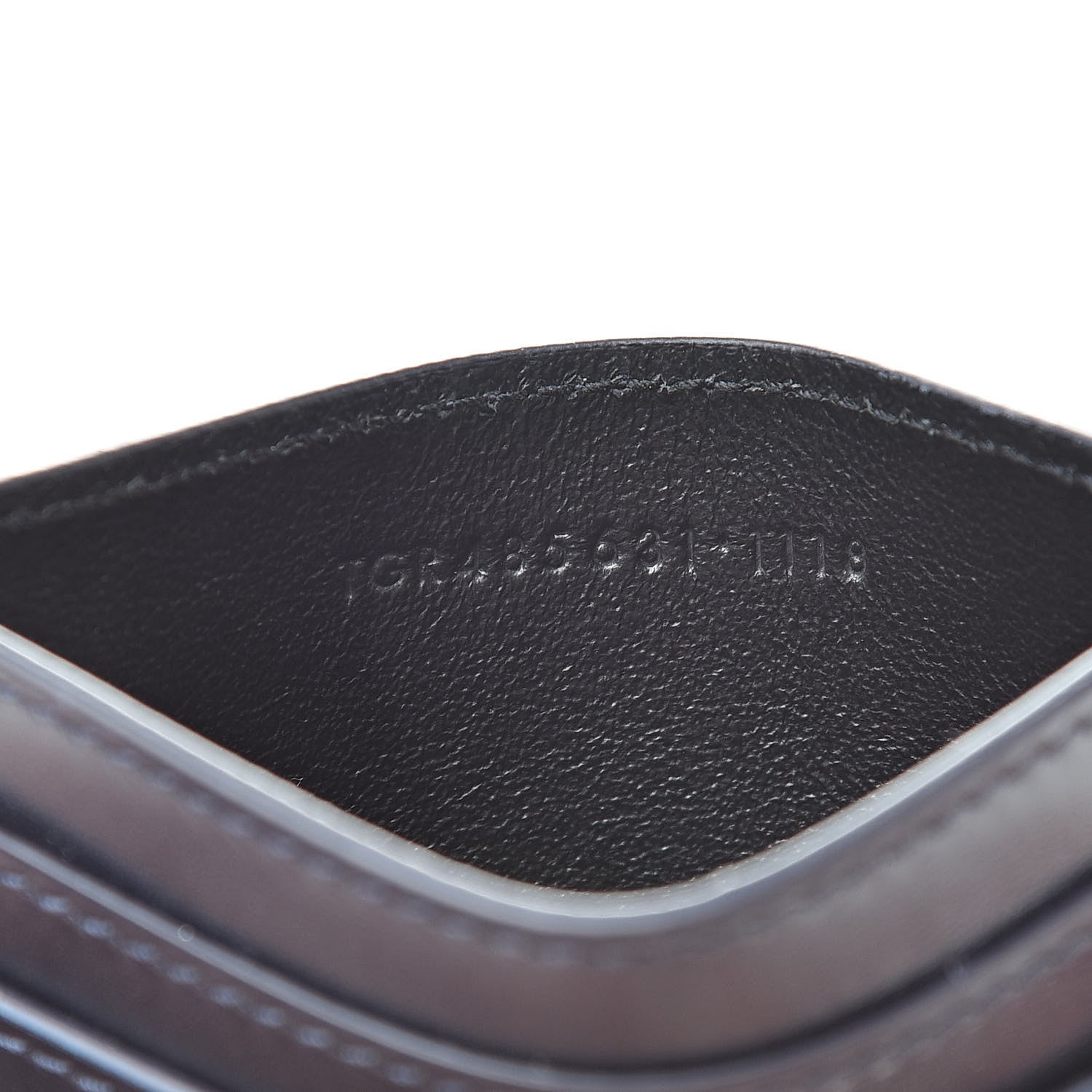 Saint Laurent Calfskin Monogram Credit Card Case Dark Notte 7 of 8