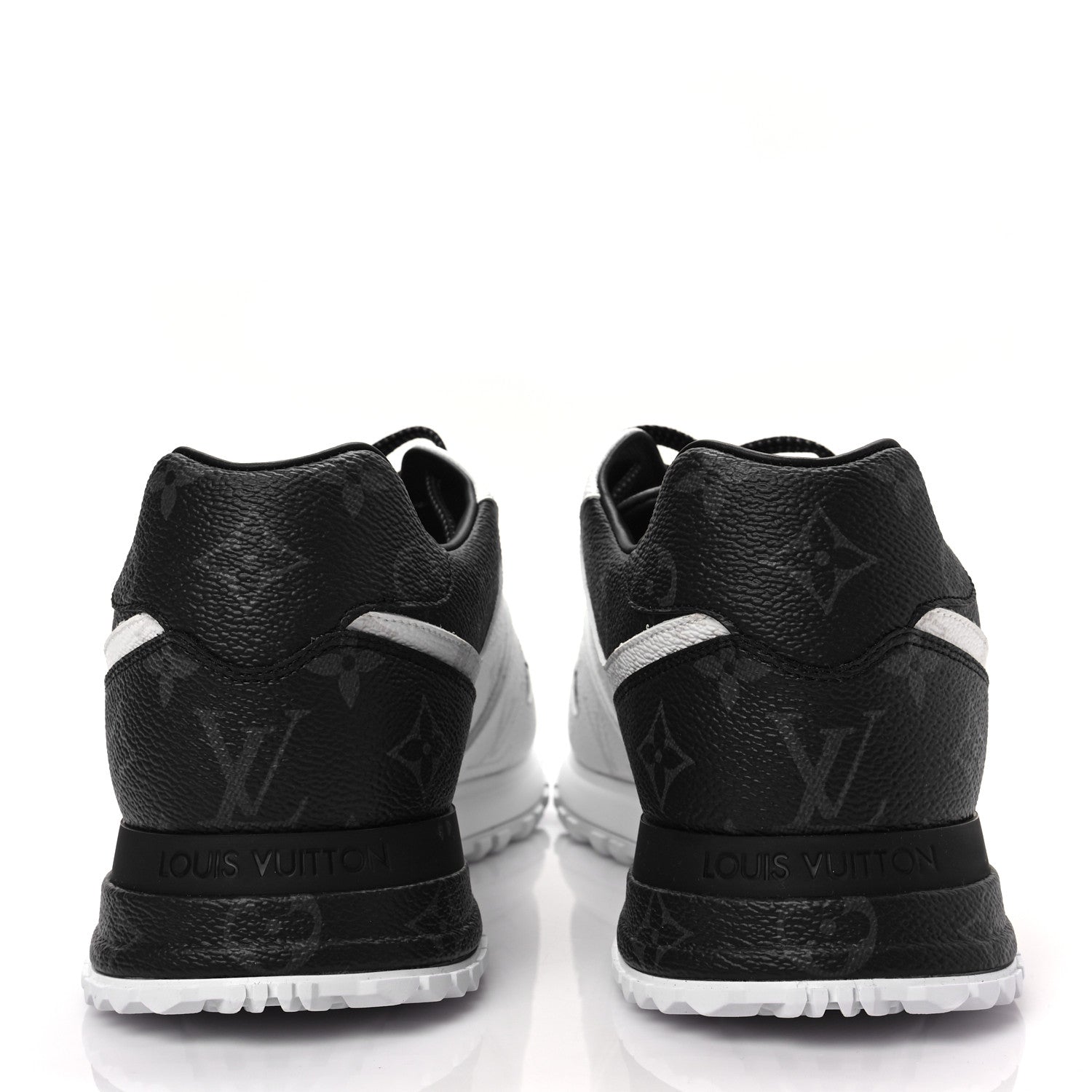Louis Vuitton Monogram Eclipse Ice Reverse Mens Run Away Sneakers 9 5 of 10