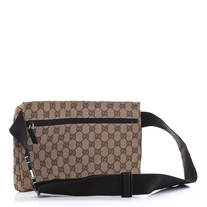 Gucci GG Monogram Double Pocket Belt Bag Dark Brown 2 of 5