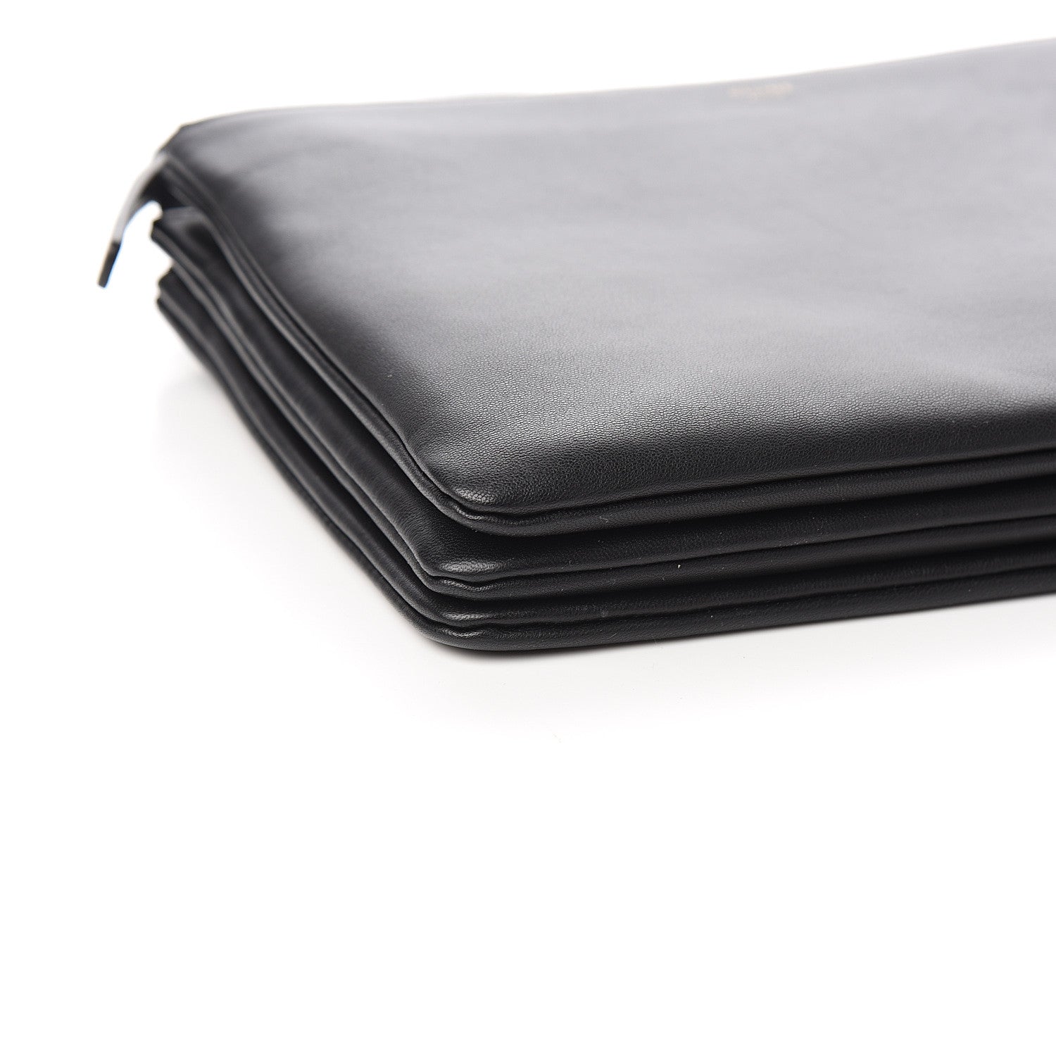 Celine Lambskin Large Trio Crossbody Bag Black 7 of 10