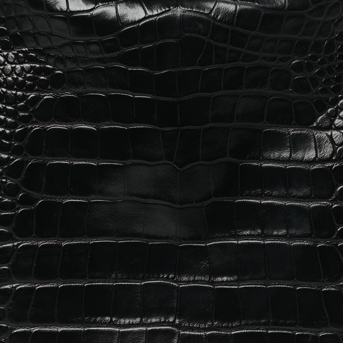 Extra Supple Calfskin Crocodile Embossed Small Tool 2.0 North-South Tote Black
