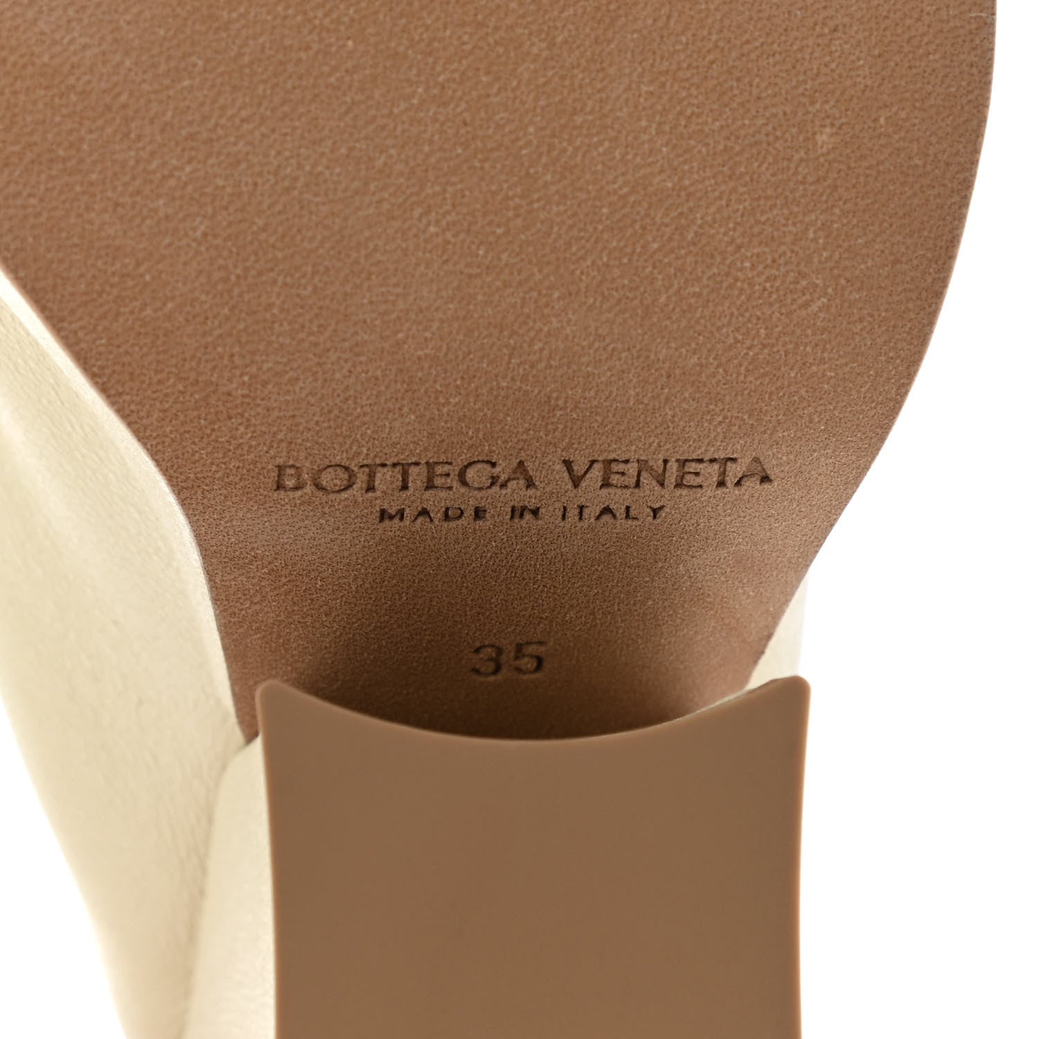 Bottega Veneta Nappa Stack Mule Sandals 35 Sea Salt 6 of 8
